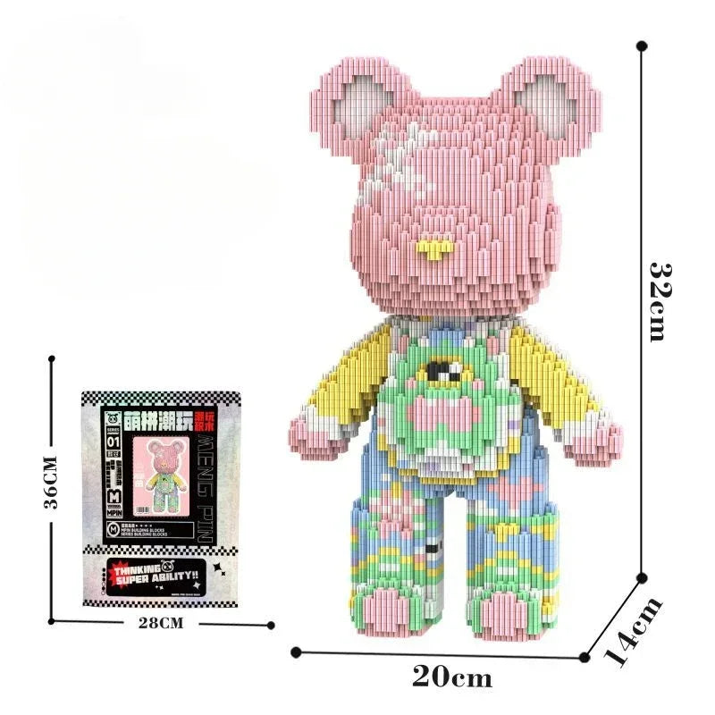 3D Kawaii Bear Micro Diamond Building Block Toy