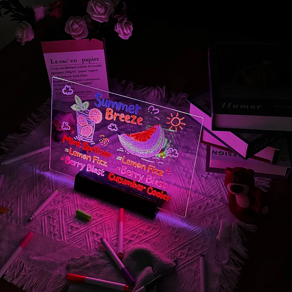Comfora Tinova™ LED Message & Drawing Board