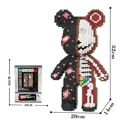 3D Kawaii Bear Micro Diamond Building Block Toy