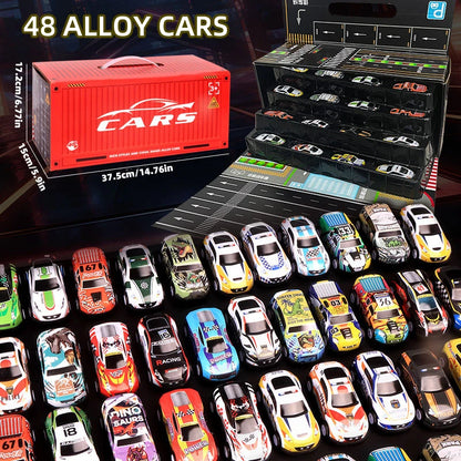 48-Piece Alloy Car Gift Set