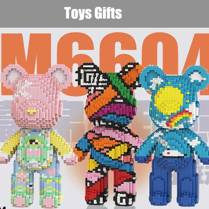 3D Kawaii Bear Micro Diamond Building Block Toy