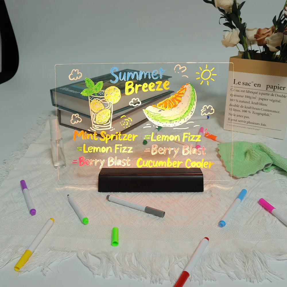 Comfora Tinova™ LED Message & Drawing Board