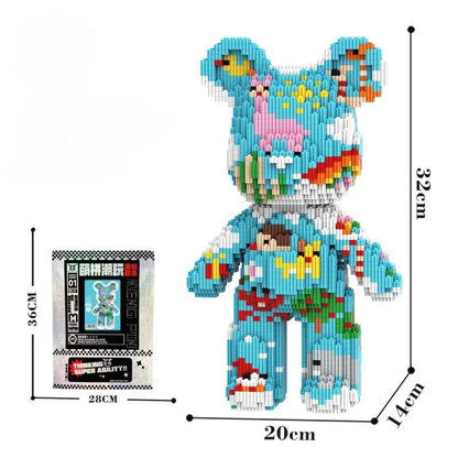 3D Kawaii Bear Micro Diamond Building Block Toy