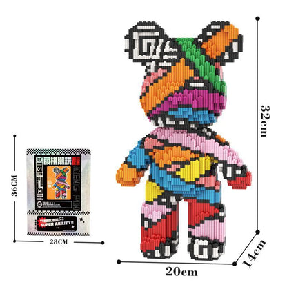 3D Kawaii Bear Micro Diamond Building Block Toy