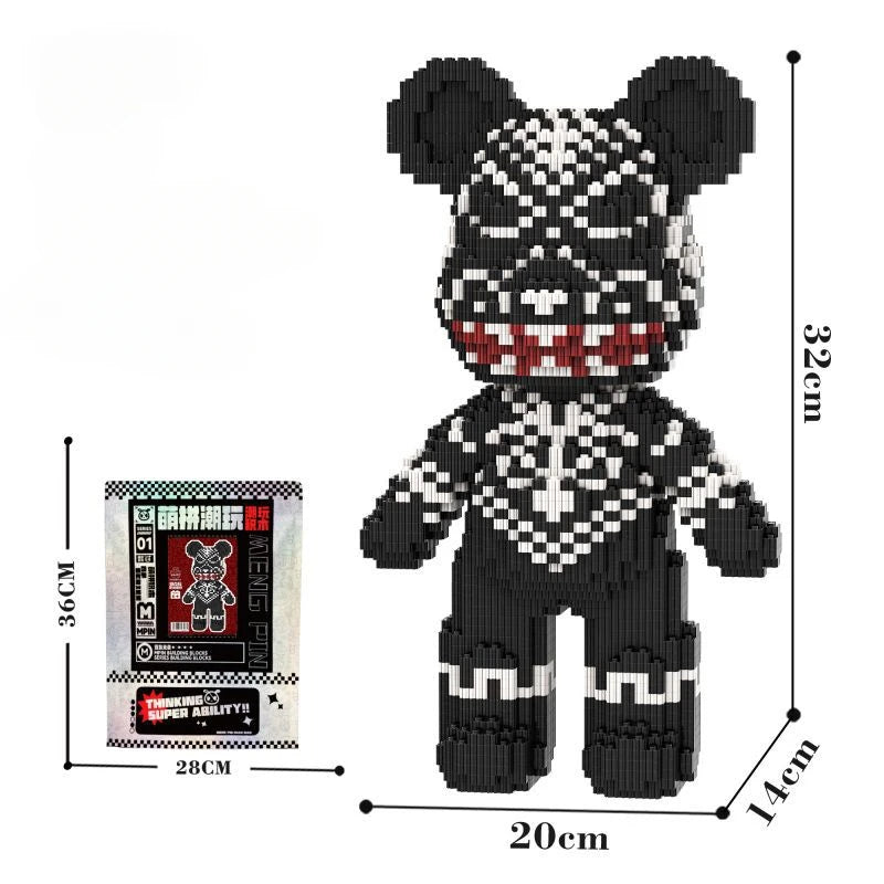 3D Kawaii Bear Micro Diamond Building Block Toy