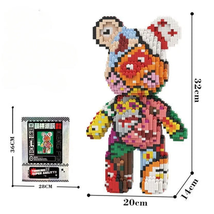 3D Kawaii Bear Micro Diamond Building Block Toy
