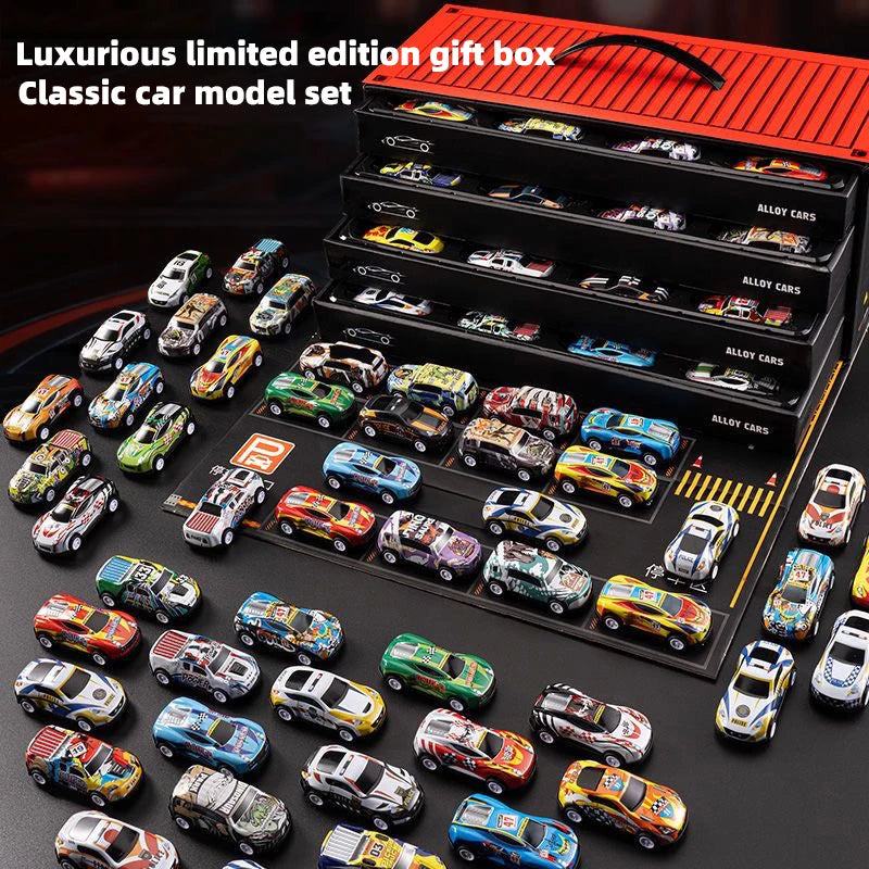 48-Piece Alloy Car Gift Set